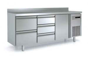 gekoelde werkbank met zelfsluitende laden MRS 200