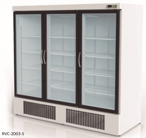 Wandkoeling 3 Glazen Deuren | RVC-2003 | 2035x810x(H)2040mm Alaska