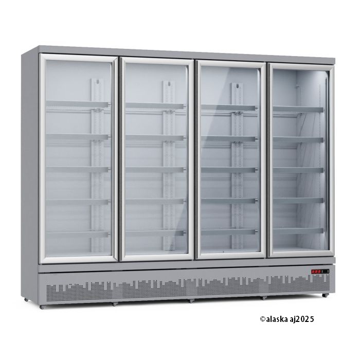 Glasdeur koelkast stekkerklaar 4 deuren - Afbeelding 4